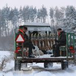 Hare hunting in Vysočina Region in the Czech republic